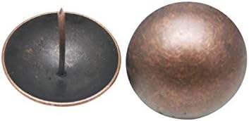 Метални Пирони Amanaote диаметър 1,6 инча, цвят Червен Бронз, Обков за тапицерии, Декоративни Гвоздодеры Clavos (опаковка от 10 броя)