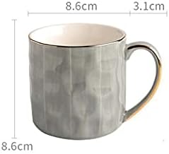 IEASEbwp Керамична чаша, Порцеланова Кафеена чаша -10 Грама, Чаша за приготвяне на капучино, Кафе лате, супа,