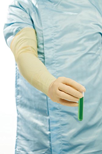Стерилен Латексова ръкавица Ansell BLLS75 BioClean Maxima, дължина 24 инча, за ръце, натурална, Размер на 7,5