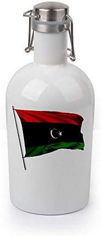 ExpressItBest 64oz Growler - Флаг на Либия (Livianian) - Изобилие от възможности