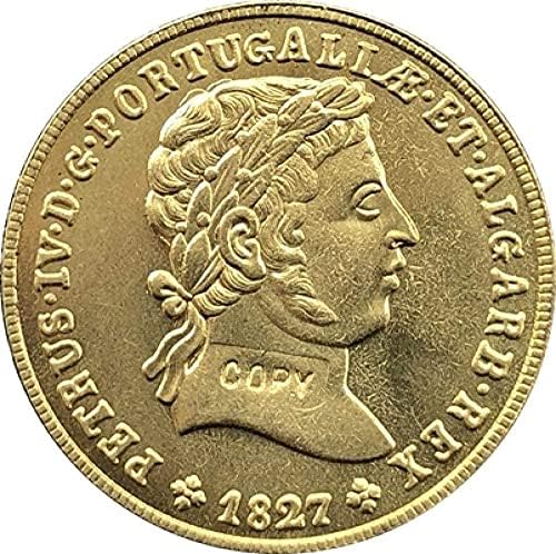 Португалия 1827 Копие монети 26 mm 5 mm Копирна събиране на Подаръци