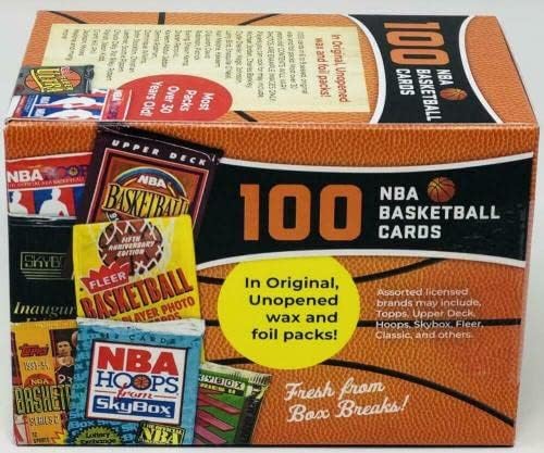 Superior Sports Investments LLC 100 Баскетболни картички НБА в Оригиналната кутия Blaster - Баскетболни карта, без подпис