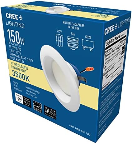 Led лампа Cree Lighting Pro серия CR6T, 1650 лумена, топъл бял 3500 До 1 комплект (CR6T-1650L-35K-1227)