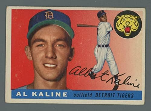 Бейзболна картичка 1955 Topps #4 Al Kaline Детройт Тайгърс Vg/Ex lwbl - Бейзболни картички с надпис Slabbed