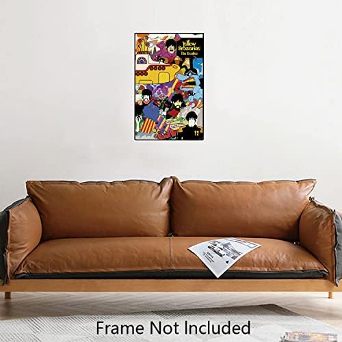 Плакат на Бийтълс - Yellow Submarine 28x43 см, с художествен печат 11 x 17