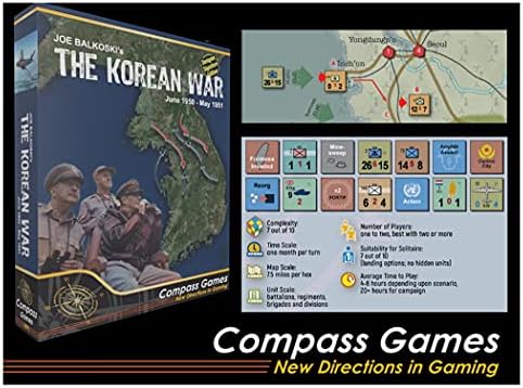 CPS Compass Games CPS: корейската война: юни 1950 - май 1951 г., Дизайнерска настолна игра Signature Edition