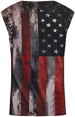 RUIRUILICO Патриотични Тениски за Мъже с Флага на Америка Летни Ежедневни Блузи Свободно Намаляване с Къси Ръкави
