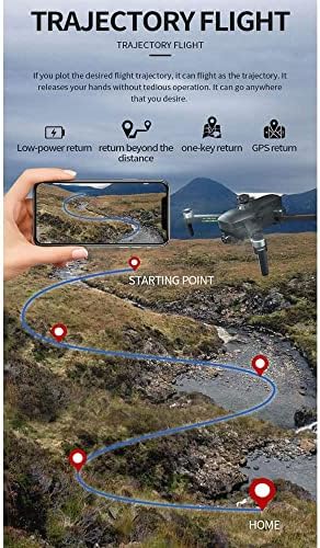 UJIKHSD Сгъваем GPS-безпилотен самолет с камера за 4K UHD, 3-Аксиален кардан подвес EIS, защита от разклащане,