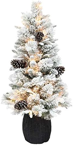 Изкуствена Коледна елха Puleo International с предварителна подсветка, Зелена