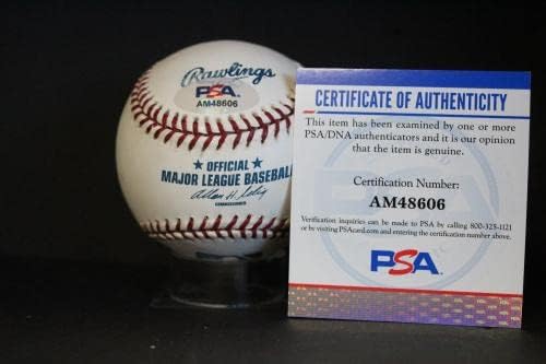 Дон Гаттеридж Подписа Бейзболен Автограф Auto PSA/DNA AM48606 - Бейзболни топки с Автографи
