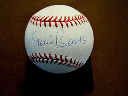 Ърни Банкс Mvp 1958 Chicago Cubs Статут на Хофа С Автограф Oml Baseball Jsa Beauty - Бейзболни Топки с автографи