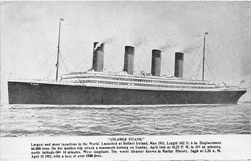 Параход Титаник уби повече от 1500 Животи, Кораб, да Изпраща пощенски картички Postcards
