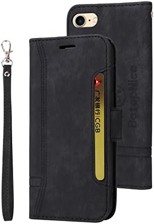 Чанта-портфейл YBFJCE за iPhone 7/8 / SE2022, Калъф-Книжка с отделения за карти, изкуствена кожа, Калъф-книга