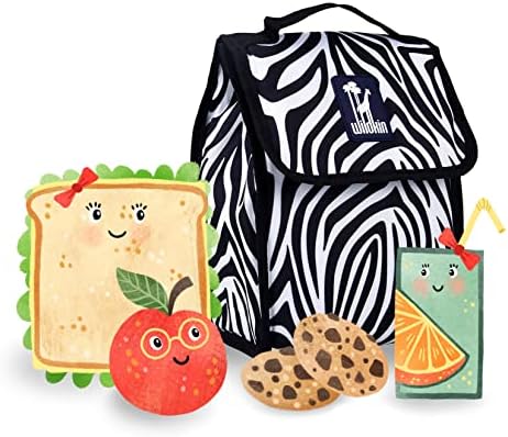 Случайна чанта за обяд Wildkin Kids за момчета и момичета, чанти за обяд идеален размер за опаковане на горещи