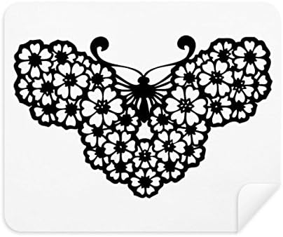 Пеперуда с Цветни Крила от Плат За Почистване на Екрана за Пречистване на 2 елемента Замшевой Тъкан