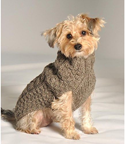 Пуловер за кучета Шили Dog Кабел, Малък, Сив