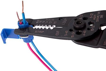 Calterm 61357 Клеммные Адаптери За електрически Плъзгащи кабели, 16-14 AWG, 3 pk, Синьо