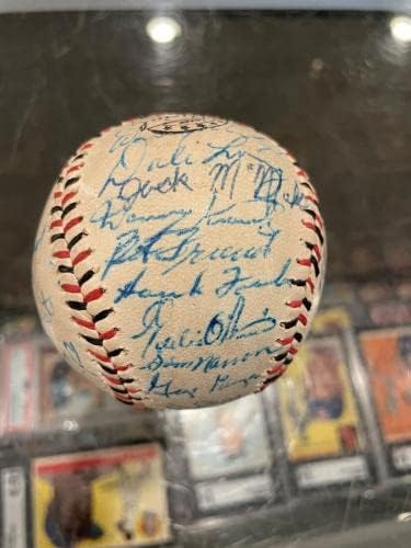 1956 Екипът на Питсбърг Пайрэтс подписа бейзболен договор с Роберто Клементе 31 Auto Jsa - Бейзболни топки с