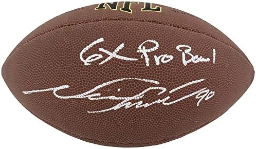 Нийл Смит подписа Wilson Super Grip пълен размер на топка за футбол NFL с 6x Pro Bowl - Футболни топки с Автографи