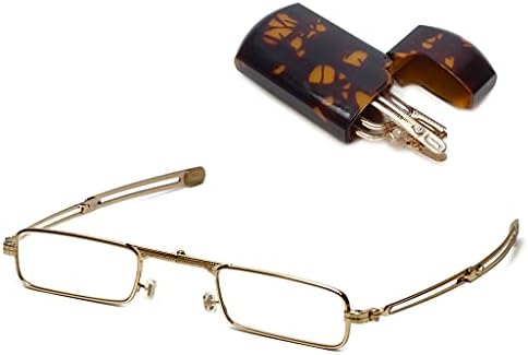 Мини-сгъваеми очила с корпус от Черепахового черупки, силата на 2,50, от American Reading Glasses