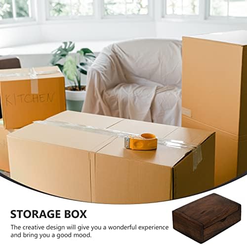 Кутия-Органайзер за бижута VOSAREA, Ретро Дървена Кутия За Съхранение, Малки Кутии за Бижута, Настолни Калъф