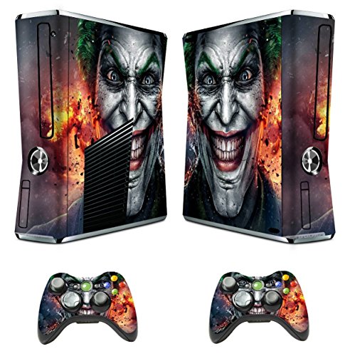 Скинове Xbox 360 със Стикери Joker Винил Калъфче за конзолата Xbox Slim и Две Контролери
