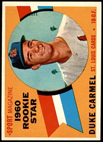 1960 Topps 120 Звезда-нов Дюк Carmel на Сейнт Луис Кардиналс (Бейзболна карта) в Ню Йорк Кардиналс