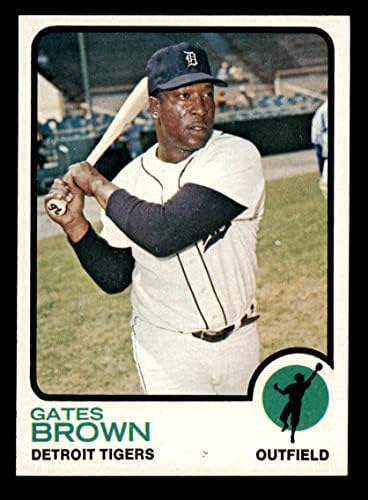 1973 Топпс 508 Гейтс Браун Детройт Тайгърс (бейзболна картичка) Ню Йорк/MT Тайгърс