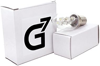 Led лампа за нощно осветление G7 Power Boulder КАПАЦИТЕТ 0,5 W (5 Вата) 15 Лумена C7, мека бяла Светлина До 2900, Цокъл на E12, 2 бр. в опаковка