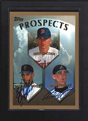 1999 Topps #211 Октавио Дотель /Брад Пени Автентичната Подпис Az6335 - Бейзболни картички с надпис