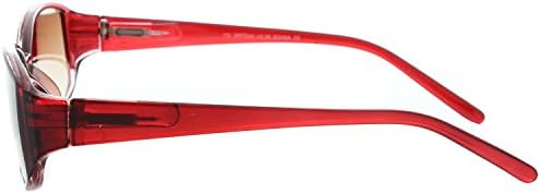 Fiore® Стилни Слънчеви очила за четене в цял ръст, с кутия пролетта на електрически вериги (Бордо 2,75)