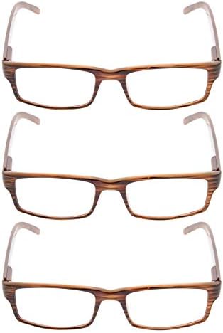 Очила за четене GUD за Жени и Мъже - 3 чифта Дизайнерски Очила на лента за четене
