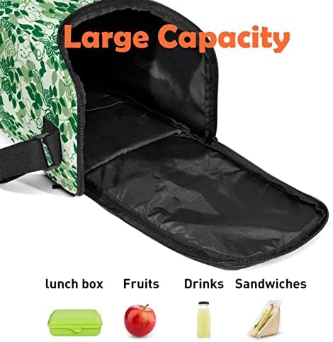 Дамски Чанта за обяд GUEROTKR, Кутия за Обяд за мъже, Мъжки Кутия за Обяд, зелени зеленчуци модел райе