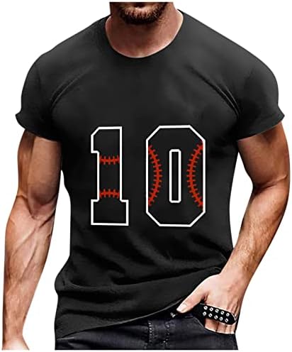 Мъжки Летни Модни и Ежедневни Тениска 2023 Година С Къс ръкав и кръгло деколте, Реколта Бейзболни Тениска, Пуловер