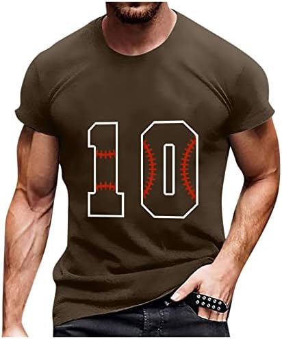 Мъжки Летни Модни и Ежедневни Тениска 2023 Година С Къс ръкав и кръгло деколте, Реколта Бейзболни Тениска, Пуловер