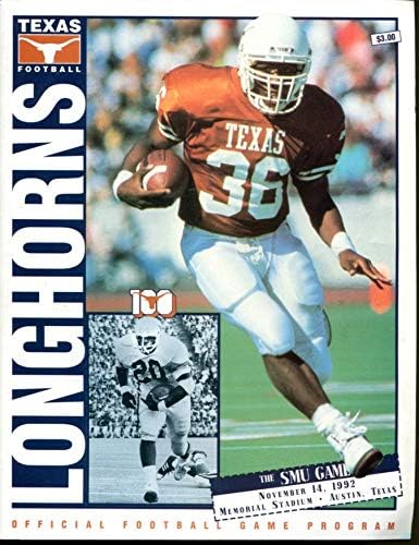 1992 Футболна програма Тексас Лонгхорнс против СМУ Мустангс - Програма колежи