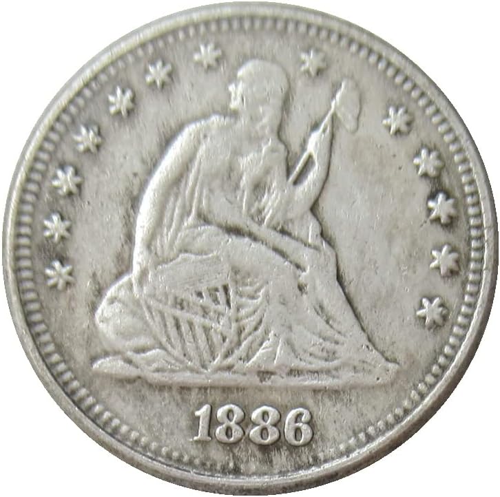 25 на Сто Флаг на САЩ 1886 г., сребърно покритие Копие на Възпоменателни монети
