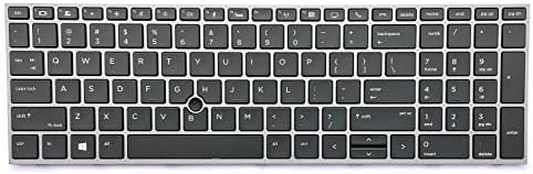 Най-добрата смяна на подредбата на клавиатурата в САЩ с подсветка за HP ZBOOK 15 G5, 15 G6, ZBOOK 17 G5, 17 G6 (Не е подходящ за Zbook 15U серия G5) L12765-001 L28407-001 L29635-001