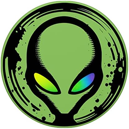 Зелено Лице на Чужденец Отвличане на НЛО-Космически Гръндж Графити Триппи Попсокеты С Възможност за смяна на PopGrip