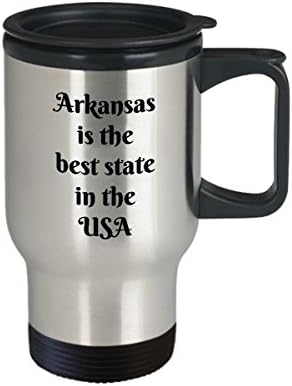 Пътна Чаша Arkansas - Кодекса за Спомен С Вакуумна Изолация От Неръждаема Стомана Двойни Стени, Отличен Подарък
