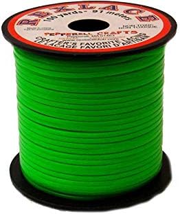 Пластмасов чрез шнурове Pepperell Rexlace.0938 X100yd-неоново-зелен
