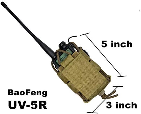 MOLLE Тактически калъф Чанта за Радиотелефона GPS Притежателя Кобури BaoFeng Двустранен BF-F8HP UV-5R UV-82HP