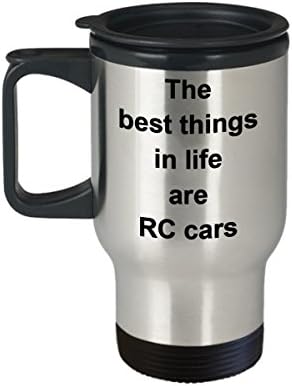 Най-добрите неща в живота - това е Чаша за Радиоуправляеми машинки - Подарък на колега - Приятел - Забавен подарък За пътуване