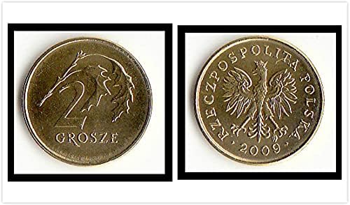 Европейската Новата Монета Poland 2 Grosshi Година На Производство Случайна Чуждестранна Монета Айде Колекция