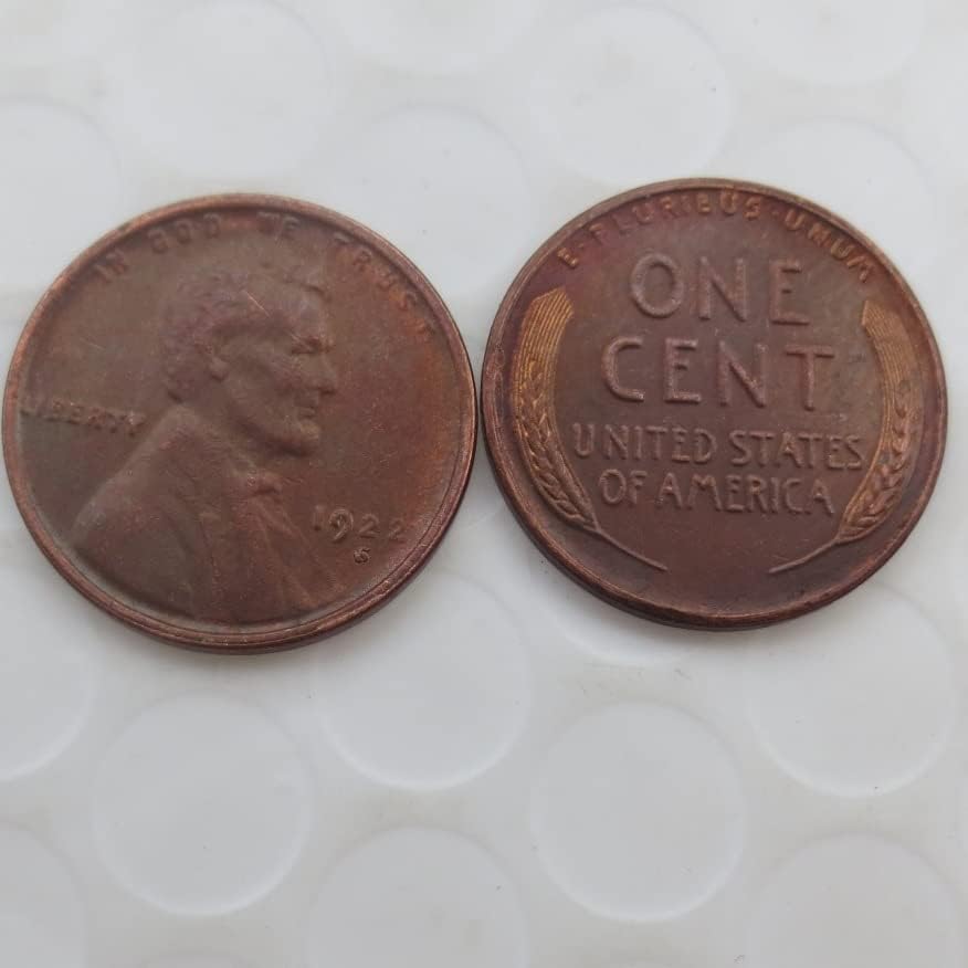 Възпоменателна монета Чуждестранна копие Линкольновского цента на САЩ 1922 година на издаване