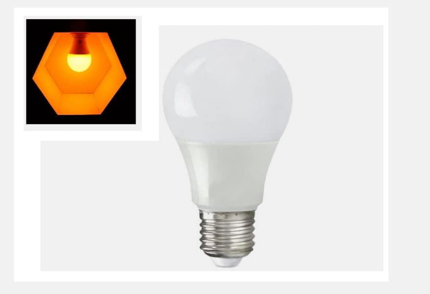 Led лампа за сън SomniLight кехлибарен цвят (7 W, 2 опаковки), Оранжево