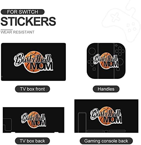 Баскетболни Етикети за мама Стикер на Защитен Филм Персонални Стикер с Пълна Обвивка, която е Съвместима с Nintendo Switch
