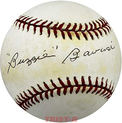 Ретро Бейзбол Баззи Баваси с Автограф Rawlings NL - Бейзболни Топки С Автографи