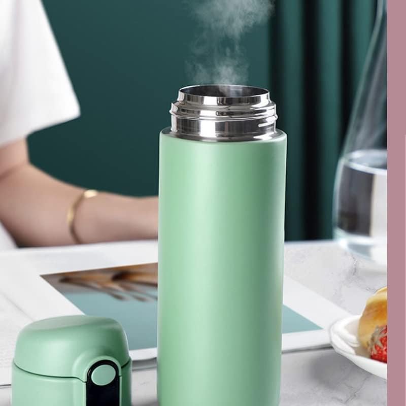 N/A Бутилка за вода от Неръждаема стомана 316 с соломинкой Led Дигитален Температурен дисплей Кафе Термокружки (Цвят: розов, размер: 7 * 24 см)