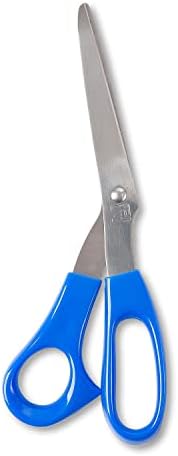 Ножици Cli Charles Leonard 8,5 от неръждаема стомана с загнутым край, Сини, Опаковка от 12 броя (Chl75812-12)